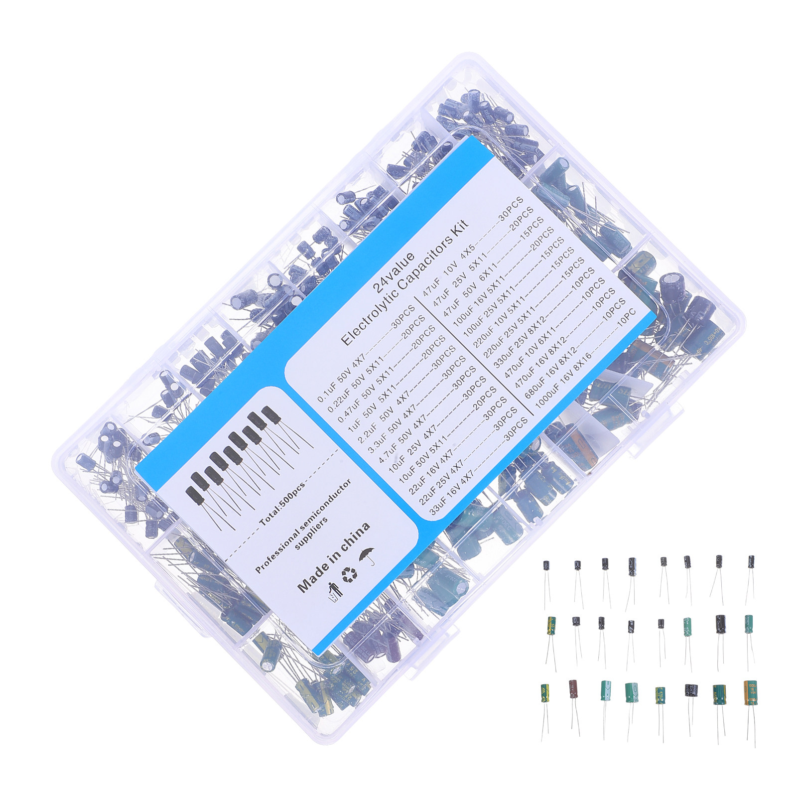 500Pcs Aluminum Electrolytic C - Electronics Repair In Usa ulasan dan harga