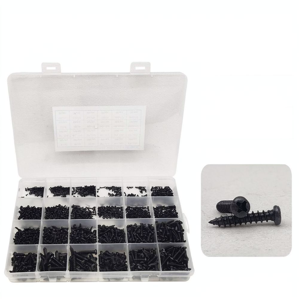 Black Carbon Steel Self Tappin - Electronics Repair Hobby ulasan dan harga